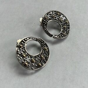 John Hardy Silver and Gold Earrings
